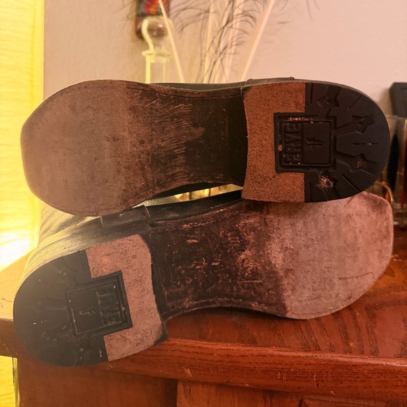 Frye Black Leather Square Toe Boots - Picture 8 of 10